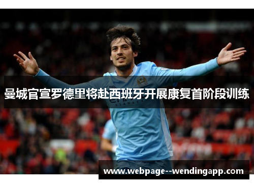 曼城官宣罗德里将赴西班牙开展康复首阶段训练